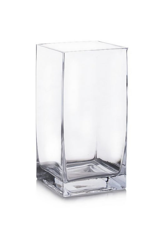 A clear glass vase. Best for our flower bouquet and bundle of green.