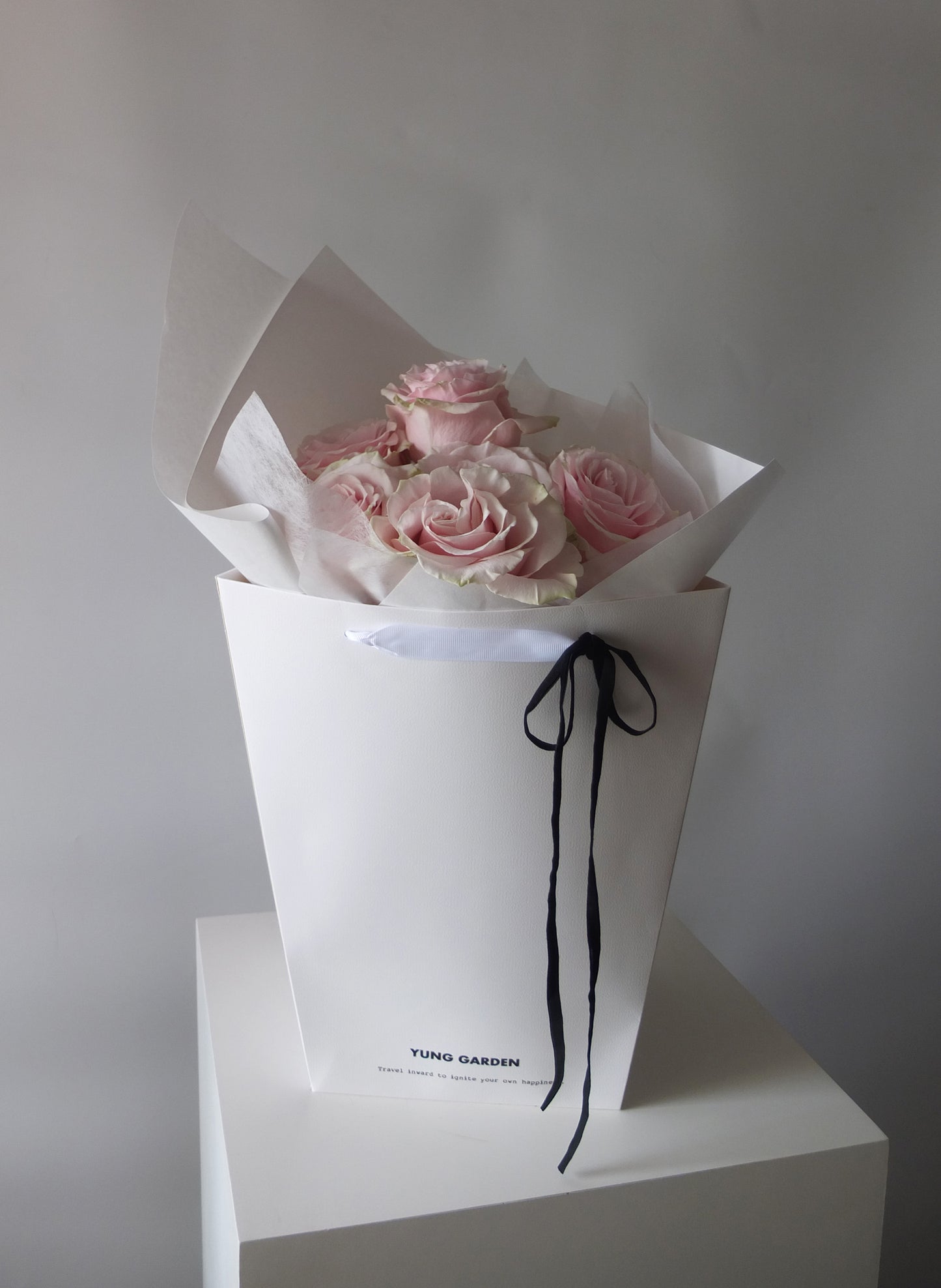 Rosé Glow Valentine's Day Pink Rose Bouquet